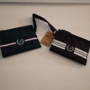 PINK Victoria's Secret Black + Dark Green Wallet